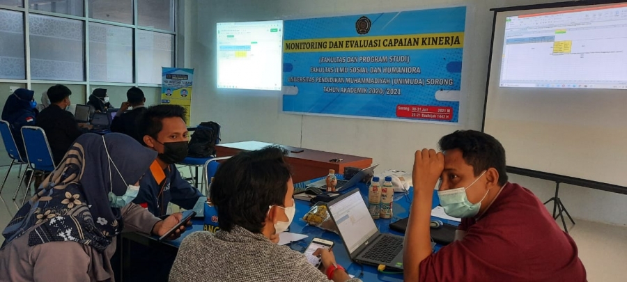 LPM UNIMUDA SORONG MELAKSANAKAN MONEV CAPAIAN KINERJA TA 2020/2021 DI FISHUM