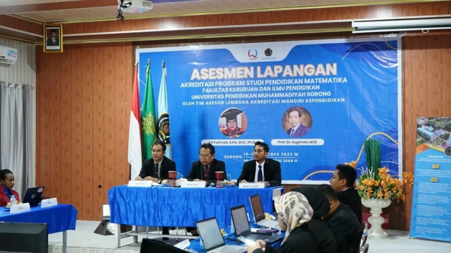 PRODI PENDIDIKAN MATEMATIKA PRODI PERTAMA DI UNIMUDA SORONG YANG DIASESMEN LAPANGAN (AL) OLEH LAMDIK