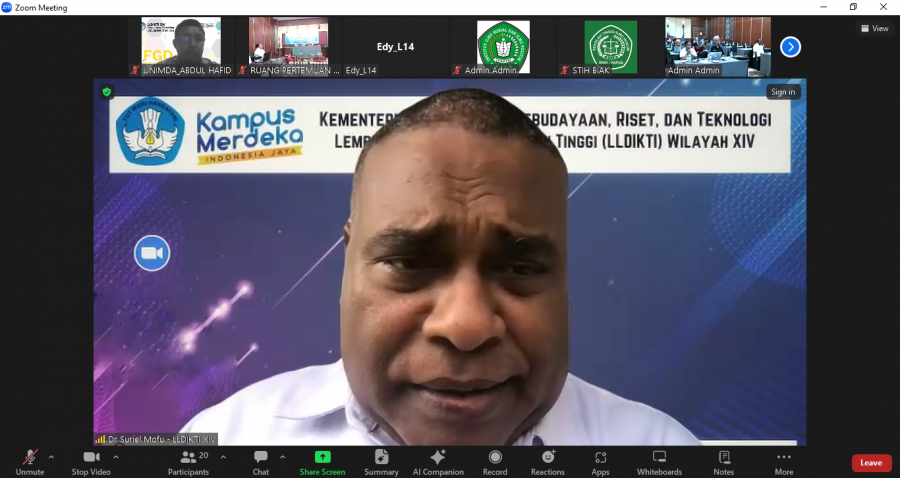 Tim BPM UNIMUDA Sorong Mengikuti Bimtek SPMI