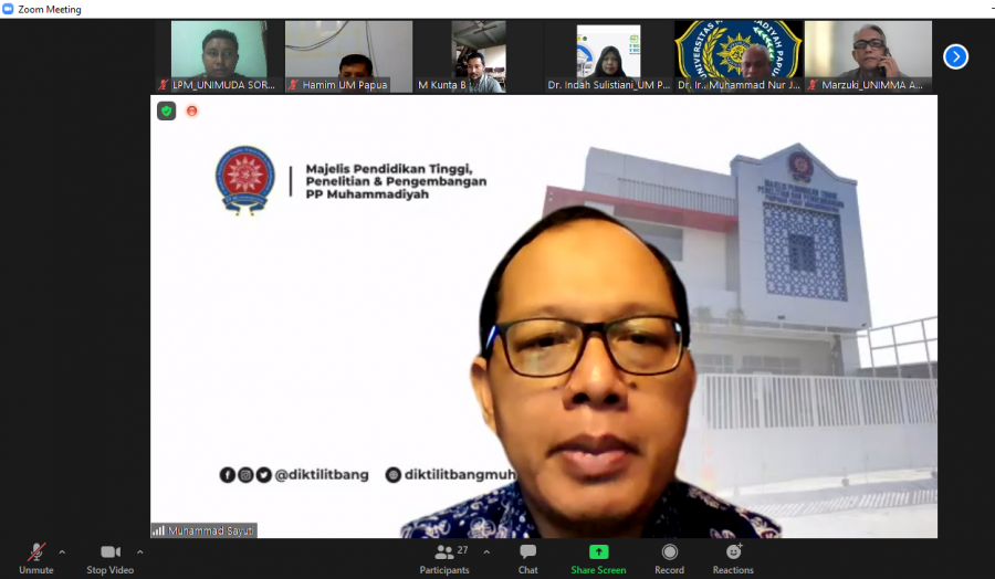 UNIMUDA SORONG KOMITMEN MENJAGA KUALITAS SDM (PENDAMPINGAN SDM OLEH MAJELIS DIKTILITBANG PP MUHAMMADIYAH)